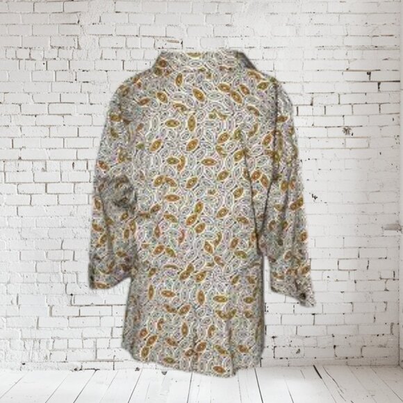 Dana Buchman Tailored Button Front Stretch Blouse - Picture 4 of 4